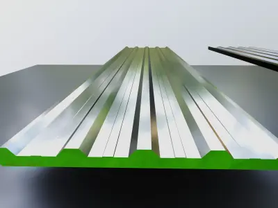 Rooftop Solar Systems Part Collection 3D model