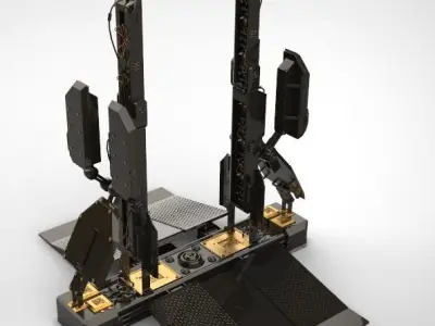 sci fi - Phase gate 3D model