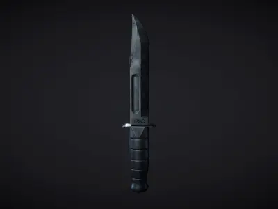 Ka-Bar Knife Active 3D model