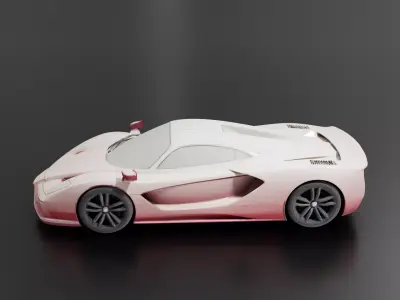 Abandoned SuperCar 3D print model