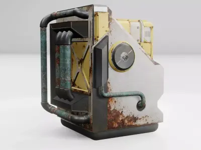 Computer control 3D model 3D model