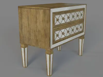 Bedroom Sanctuary Bachelors Chest 3D model