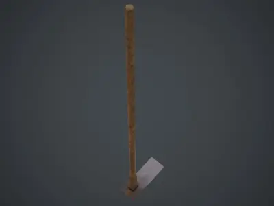 Hoe 2B Low-poly 3D model