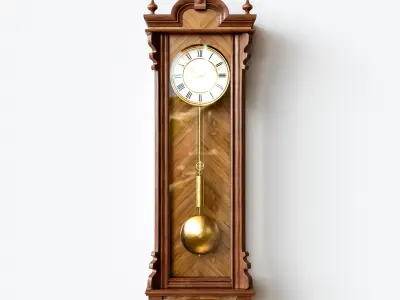 Antique Grandfather Clock 3D model
