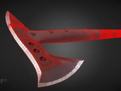 Military Tactical Tomahawk  Low-poly 3D model