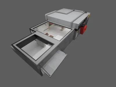 Car dealership  Free low-poly 3D model