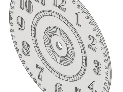 Swatch Mounted Wall Clock - Design A 3D print model