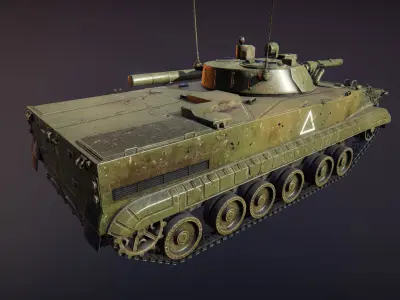 Tank BMP 3 Low-poly 3D model