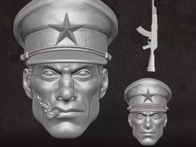 Colonel Brekhov Fan Art Kit 3D printable File For Action Figures 3D print model