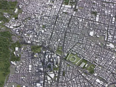 Bogota Low-poly 3D model