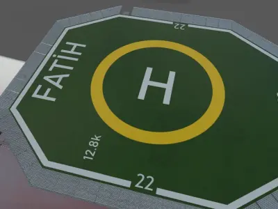 Fatih Deep Drilling Ship 3D model
