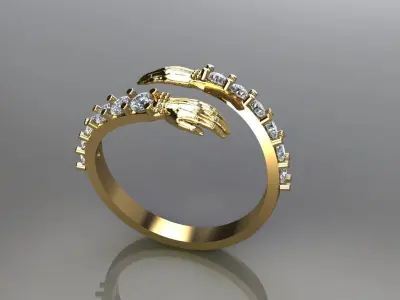 Hugging Hands Ring 3D Printable Love and Care Jewelry 3D print model