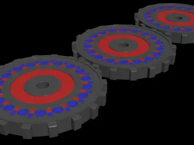 Inverted Magnetic Gear - Concept  3D model