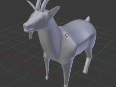 animal goat  3D model