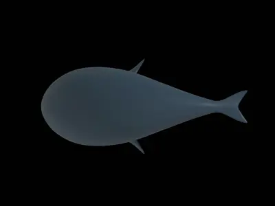 Whale Free low-poly 3D model