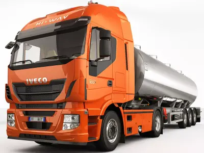 Iveco Stralis HI-WAY Tanker 3D model