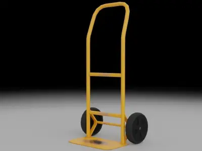 Hand Truck Cart  Low-poly 3D model