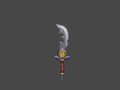 Zeloeman Sword A 13 Low-poly 3D model