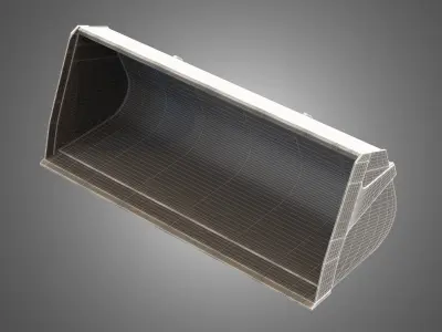 Universal Shovel  - Spare Part for JCB Skid Steer Loader 3D model