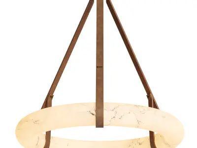 Oslo Hanging Light Leather by HOLLY HUNT 3D model