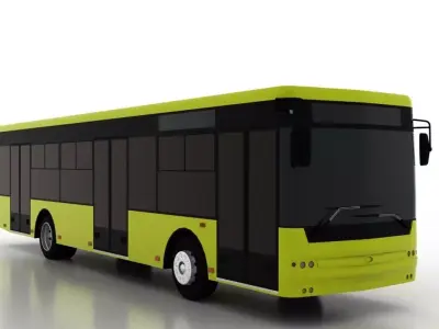Bus Bogdan A70110 Low Low-poly 3D model