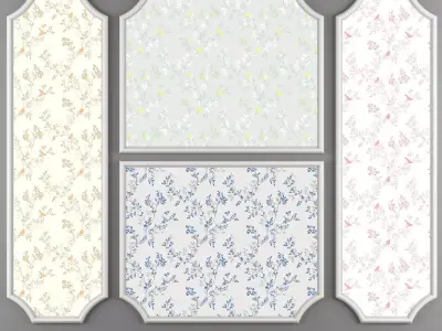 Wallpaper -50  4 Color 3D model