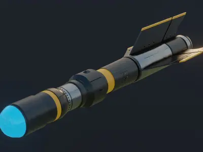 Missile Asset Pack 3D model