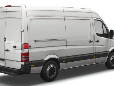 Dodge Sprinter Van L2H2 2009 3D model