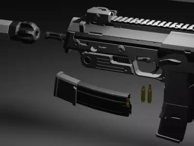 hk mp7  3D model