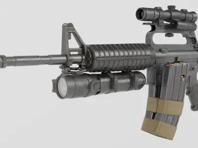 Assault Rifle 3D model get
