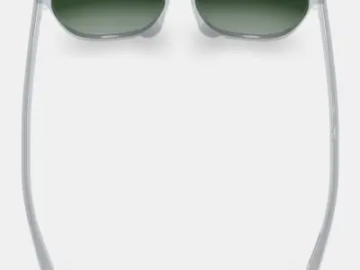 Esme Low Bridge Fit Sunglasses in Crystal 3D model purchase