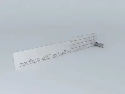Growth sign with lights Free 3D model