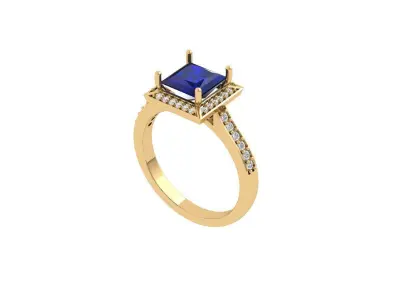 Princess Ring 3D print model 11