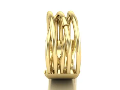 twisted ring threads 3D print model