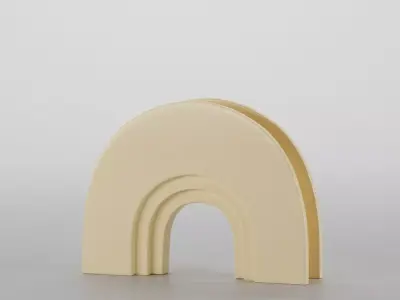 ARCHED MODERN VASE 3D model Free 3D model