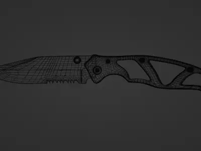 Tactical Combat Knife Free low-poly 3D model
