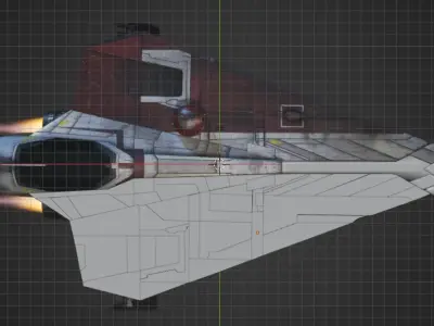 Delta 7 Free low-poly 3D model
