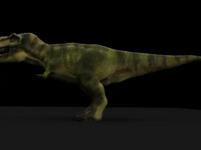 T-Rex Male Rigged and animated  Low-poly 3D model