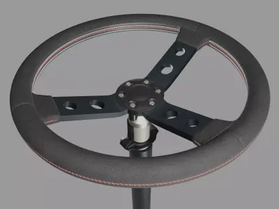 Car Steering Wheel Free 3D model