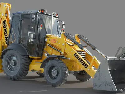 New Holland B115B Backhoe Loader 3D model