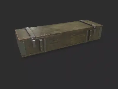 Weapon Crate Low-poly PBR Free low-poly 3D model