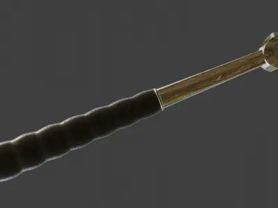 ancient sword Low-poly 3D model get