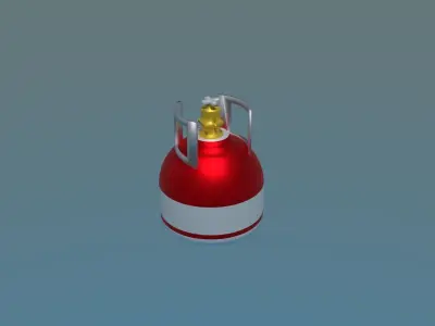 Shiny Gas Tank Collection Low-poly 3D model
