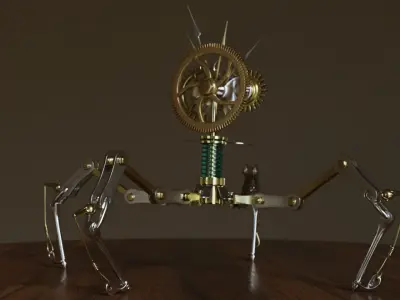 HardSurface Mechanical Creature 3D model