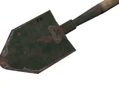 US M43 Entrenching Tool Low-poly 3D model