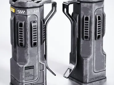 Sci-fi Stun Grenade Low-poly 3D model