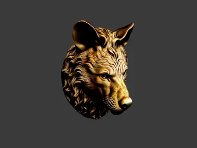 Animal Head Low-poly 3D model 38