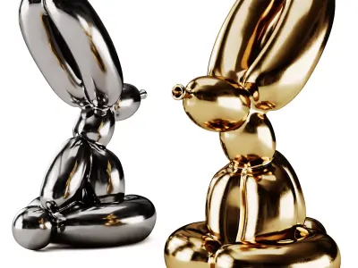 Balloon Rabbit Sculpture 3D model