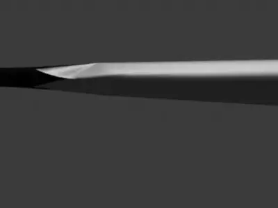 Low-Poly Metal Baseball Bat Game-Ready Low-poly 3D model