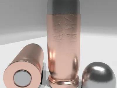 45 APC Bullet  Low-poly 3D model